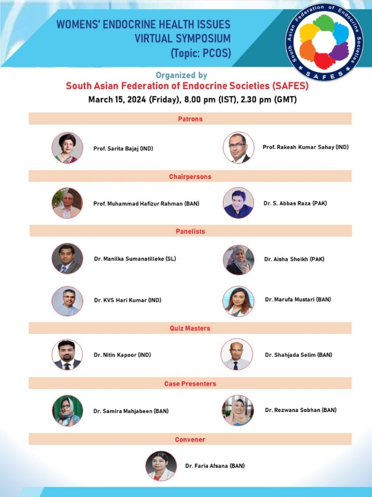 Official Flyer: Womens' Endocrine Health Issues Virtual Symposium (Topic: PCOS) — 15 March 2024